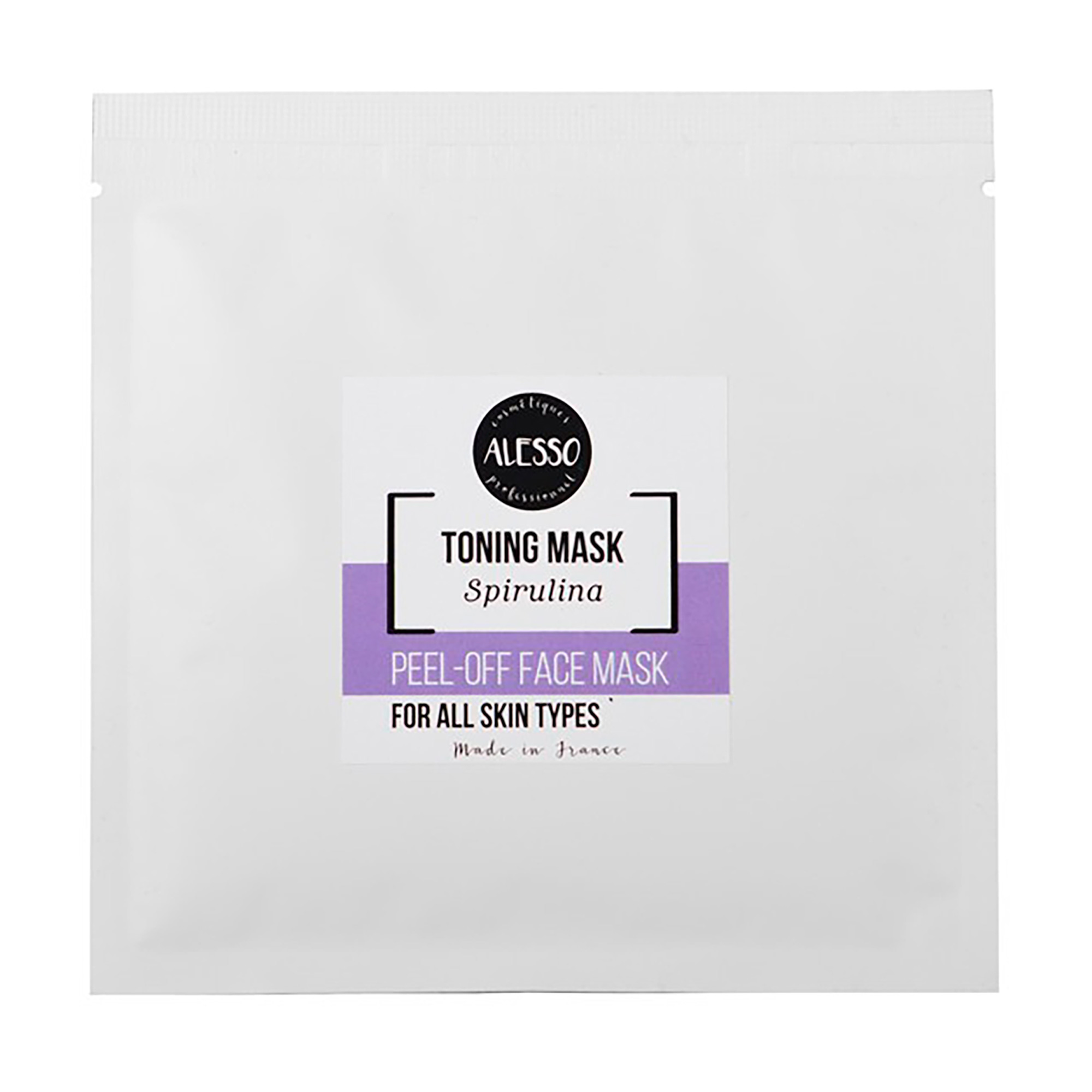 Альгінатна маска для обличчя Alesso Professionnel Alginate Chlorophyll Peel-Off Mask Cleansing з хлорофілом, 25 г
