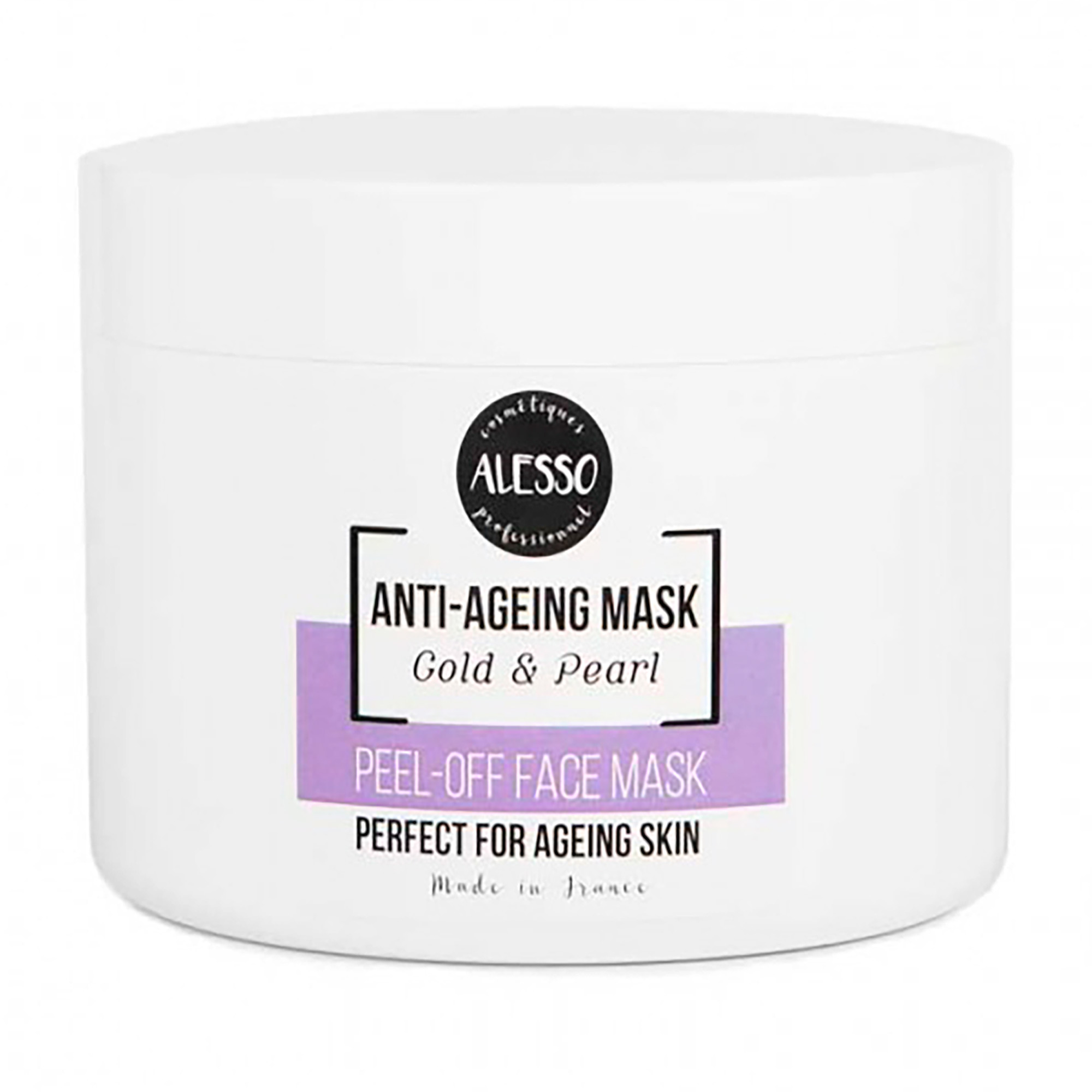Альгінатна маска для обличчя Alesso Professionnel Anti-Ageing Mask Gold &amp; Pearl омолоджувальна, 200 г