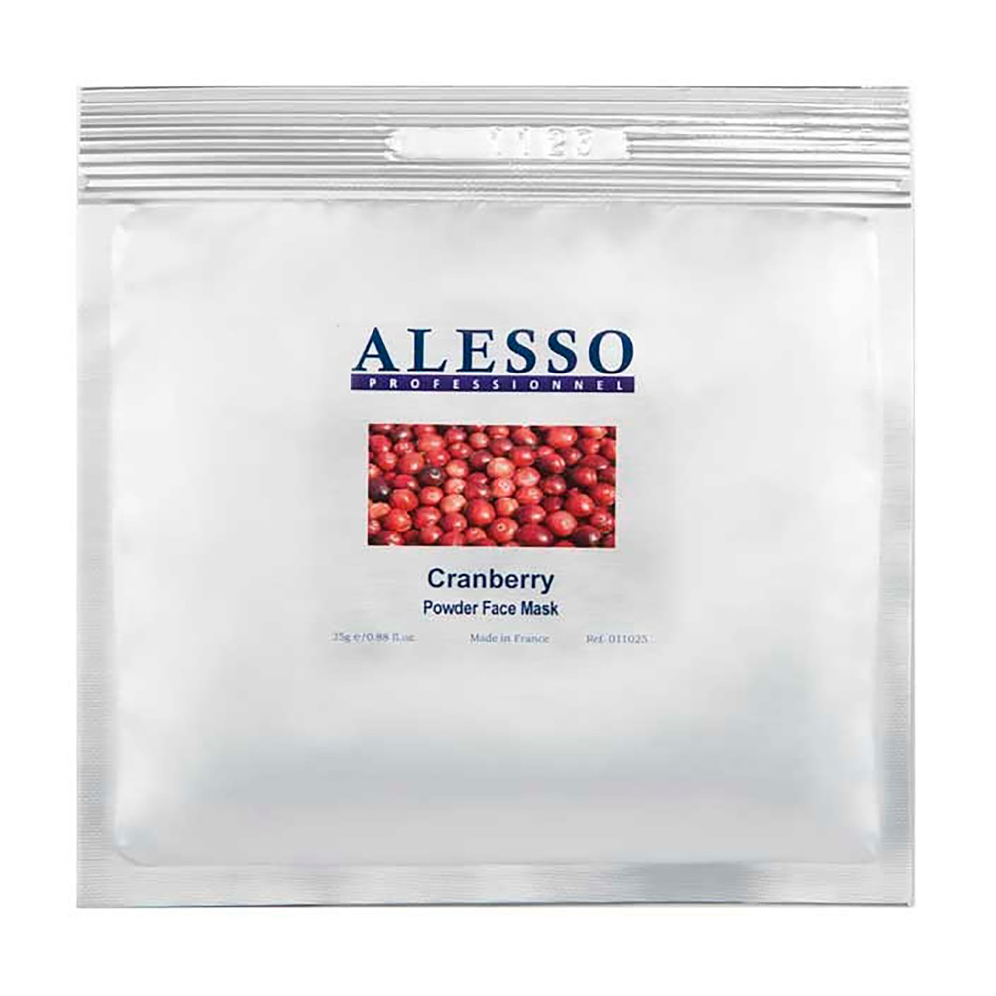 Маска порошкова Alesso Professionnel Cranberry з журавлиною, омолоджувальна антивікова, 25 г